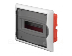 Rozdzielnica modułowa 1x8 p/t ECONOMIC BOX RP 1/8 drzwi białe (N+PE) IP40 2512-00