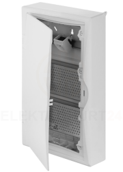 Rozdzielnica modułowa 3x12 n/t ECONOMIC BOX RN 3/36 MULTIMEDIALNA drzwi białe (N+PE) IP40 2506-20