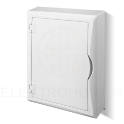 Rozdzielnica modułowa 2x12 n/t ECONOMIC BOX RN 2/24 drzwi białe (N+PE) IP40 2505-00