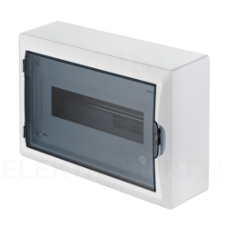 Rozdzielnica modułowa 1x12 n/t ECONOMIC BOX RN 1/12 drzwi transparentne (N+PE) IP40 2503-01