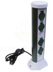 Słupek ogrodowy 4x2P+Z 16A IP44 /przewód OWY 3x1 2mb/ 077768400021