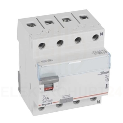 Wyłącznik różnicowoprądowy 2P 25A 0,03A typ F (HPI) SERII DX3 411590