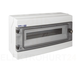 Rozdzielnica hermetyczna modułowa (500V AC ,1000V DC) 1x18 natynkowa IP65 RH-18/Z (z zamkiem) 36.19