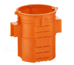 Simet Puszka podtynkowa 60mm głęboka pomarańczowa z wkrętami  33009008 na sztuki