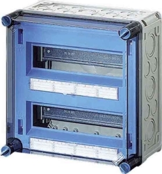 Skrzynka modułowa Mi, IP 65, wlk.2 - 2x12 modułów, z zaciskami Fixconnect Mi 1224 2000604
