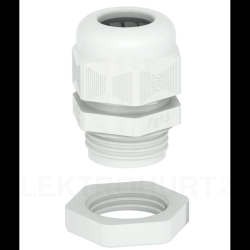 Dławik kablowy z przeciwnakrętką PG21 PA jasnoszary RAL 7035 V-TEC PG21+ LGR /25szt./ 2024665