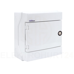 Rozdzielnica hermetyczna modułowa (500V AC ,1000V DC) 1x8 natynkowa IP65 RH-8/ZB (z zamkiem) 36.10