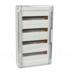 Rozdzielnica modułowa XL3 125 4x18 natynkowa IK09 IP40 /drzwi transparentne/ 401659