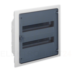 Rozdzielnica modułowa 2x18 podtynkowa IP40 Golf (drzwi transparentne) VF218TD