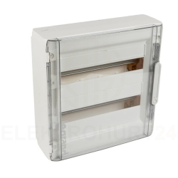 Rozdzielnica modułowa XL3 125 2x18 natynkowa IK09 IP40 /drzwi transparentne/ 401657