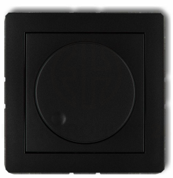 DECO Ściemniacz elektroniczny przyciskowo-obrotowy do lamp LED czarny mat 12DRO-2