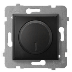 ARIA Ściemniacz uniwersalny do obciążenia żarowego, halogenowego oraz LED czarny metalik ŁP-8UL2/m/33