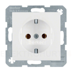 Gniazdo pojedyncze SCHUKO śnieżnobiały połysk S.1/B.3/B.7 Glas 41438989