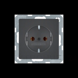 Gniazdo SCHUKO Berker Q.1/Q.3 antracyt aksamit 47436086