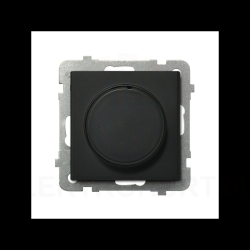 SONATA ściemniacz uniwersalny do obciążenia żarowego, halogenowego oraz LED czarny metalik ŁP-8RL2/m/33