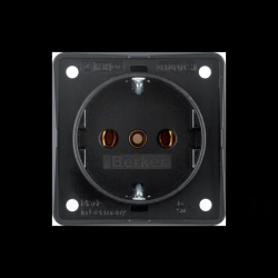 Integro Flow Gniazdo SCHUKO czarny mat 9418505