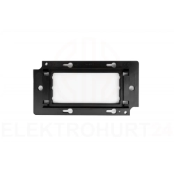 Support 2M czteromodułowy 138x71x11,7mm czarny JL-04-S2M-1