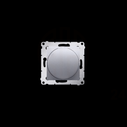 Simon 54 Premium Ściemniacz obrotowy do LED ściemnialnych 230 V 2–250 W srebrny mat DS9L.01/43