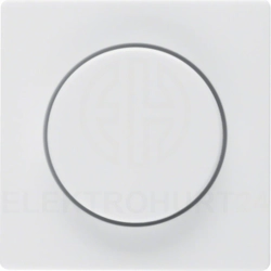 Berker Q.1 Element centralny z pokrętłem regulacyjnym do ściemniacza obrotowego śnieżnobiały aksamit 11376089