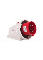 Wtyczka odbiornikowa 32A 5P 400V czerwona IP67 5252-6kv