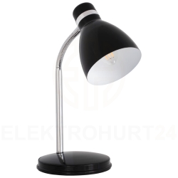 Lampka biurkowa max 10W LED E14 kl.II IP20 ZARA HR-40-B czarny 7561