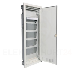 Rozdzielnica modułowa 5x12 podtynkowa z płytą montażową i gniazdami 3x230V Volta VU60NWP