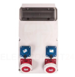 Rozdzielnica SUWAŁKI 2x13mod z zab. 2*63/5*2C 2*32/5*2C 2GS*2B FI100/4/01 IP44 90277258W