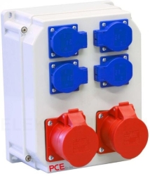 Rozdzielnica stacjonarna ECOLINE 2x16A/5P 4GS IP44 90EKO005