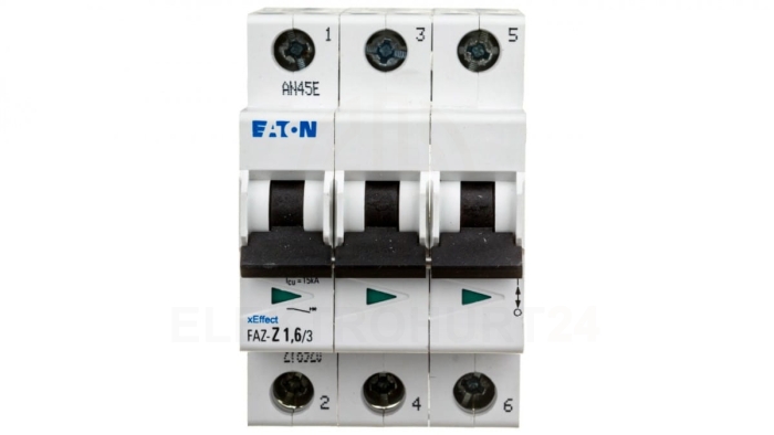 Wyłącznik nadprądowy 3P Z 1,6A 15kA AC FAZ Z1,6/3 278920