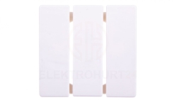 Klawisz 3-biegunowy przycisk biały tworzywo 16656089