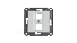 Lumina Płytka podwójna Keystone Jack biała WL2320