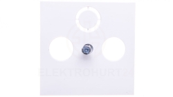 Lumina Płytka czołowa do gniazd RTV-SAT biała WL6310