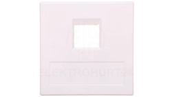 Simon Connect Płytka 1xRJ bez osłon uniwersalna czysta biel 50000185-030