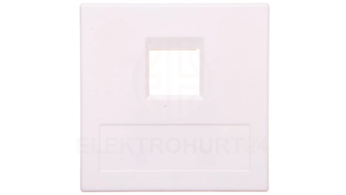 Simon Connect Płytka 1xRJ bez osłon uniwersalna czysta biel 50000185-030