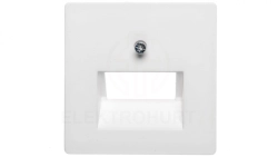 Berker Q.1 Element centralny do gniazda przyłączeniowego UAE podwójnego śnieżnobiały aksamit 14096089