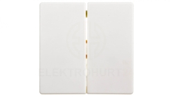 Berker Q.1 Klawisz podwójny do łącznika klawiszowego śnieżnobiały aksamit 16236089