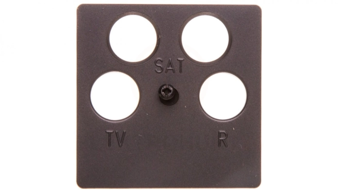 K.1 Płytka centralna do gniazda antenowego 4-wyjściowego antracyt B.1/B.3/B.7 Glas 14841606