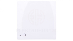 Simon Basic Klawisz pojedynczy z symbolem klucza biały BMKWK1/11