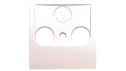 Berker B1/B3/B7 Płytka centralna do gniazda antenowego 2- i 3-wyjściowego biała 12031909