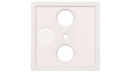 Berker Q.1/Q.3 Płytka czołowa do gniazda antenowego RTV 2- i potrójnego biały aksamit 12036089