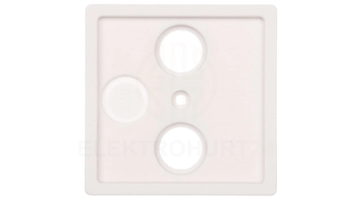 Berker Q.1/Q.3 Płytka czołowa do gniazda antenowego RTV 2- i potrójnego biały aksamit 12036089
