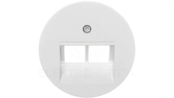 Berker R.1/R.3 Element centralny do gniazda przyłączeniowego UAE biały 14092089