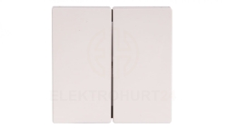 Merten System M Klawisz podwójny biel polarna MTN432519
