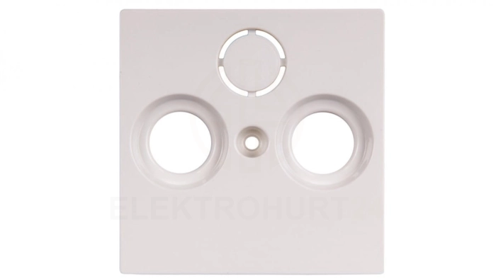 Merten System M Płytka centralna podwójna/potrójna gniazda antenowego TV/SAT biel polarna MTN296719