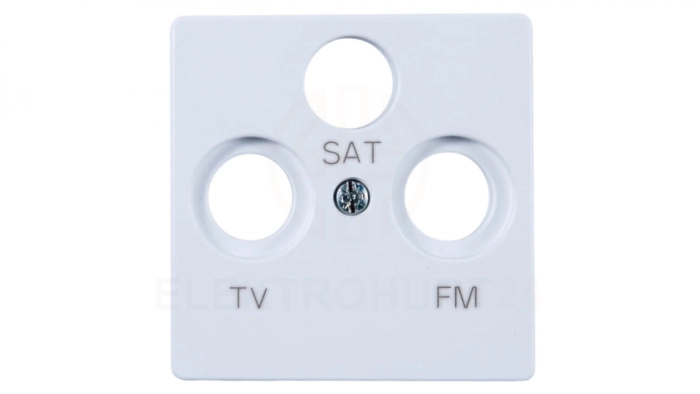 Simon 82 Pokrywa gniazda antenowego RD/TV/SAT biała 82037-30