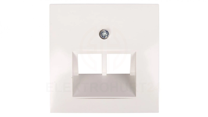 Berker/B.Kwadrat Element centralny gniazda przyłączeniowego 2xUAE śnieżnobiały 5314098989
