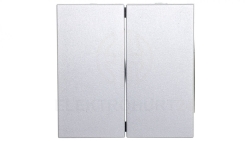Berker B.1/B.3/B.7 Glas Klawisz podwójny srebrny 16231404