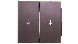 Berker B1/B5/B7 GLAS Klawisz do łącznika żaluzjowego z symbolem strzałka podwójny antracytowy 16251606