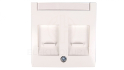 Berker/B.Kwadrat Element centralny podwójny śnieżnobiały 11818989