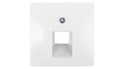 Berker/B.Kwadrat Element centralny gniazda przyłączeniowego 1xUAE kremowy 5314078982